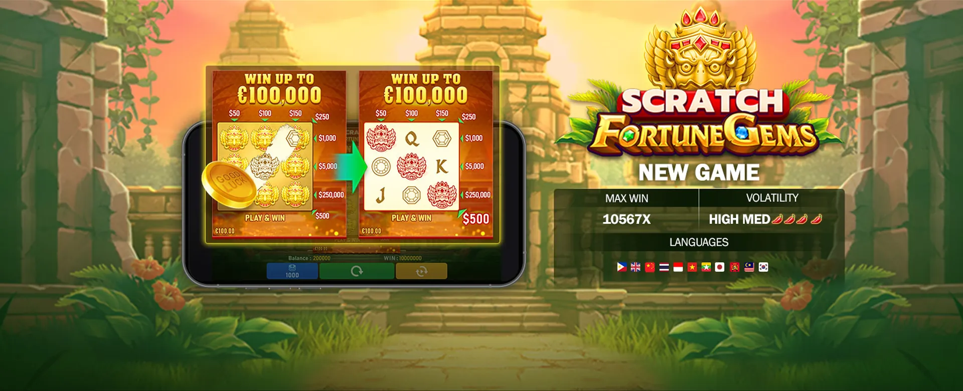 slotph 2026 Promotions Banner with Golden Coins and Casino Elements